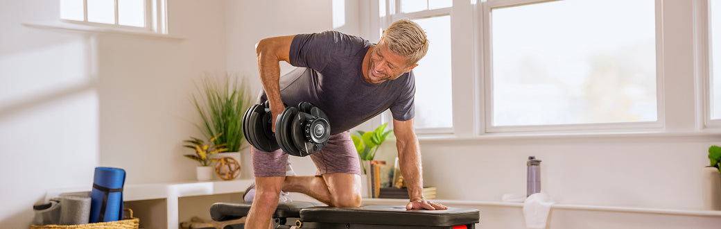 A man performing a Tabata HIIT workout.