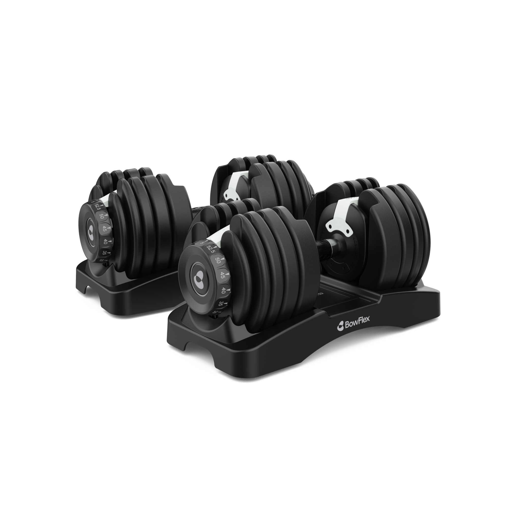 BowFlex Results Series 52 SelectTech Dumbbells on white background.