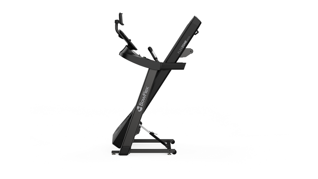 T6 Treadmill folded for easy storage
