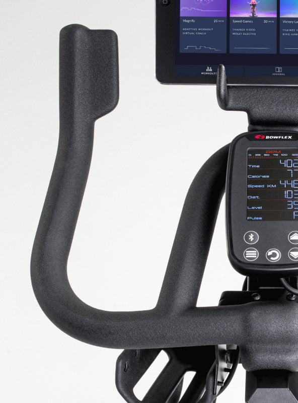 Adjustable handlebar on the BowFlex C6 Bike.