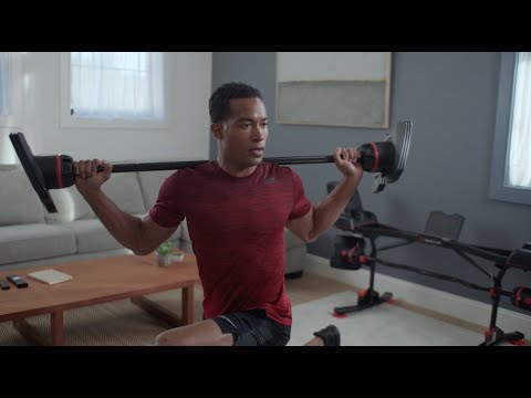 SelectTech 2080 Adjustable Barbell with Curl Bar