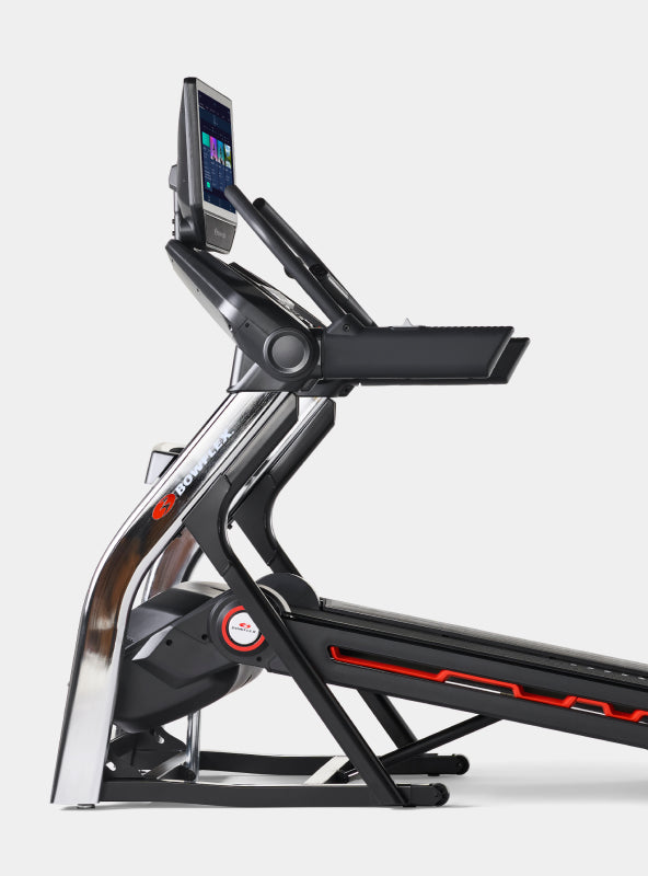 Side view of the inclined BowFlex Treadmill 22.