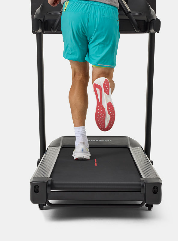 Person running on the BowFlex T6 Treadmill running path.
