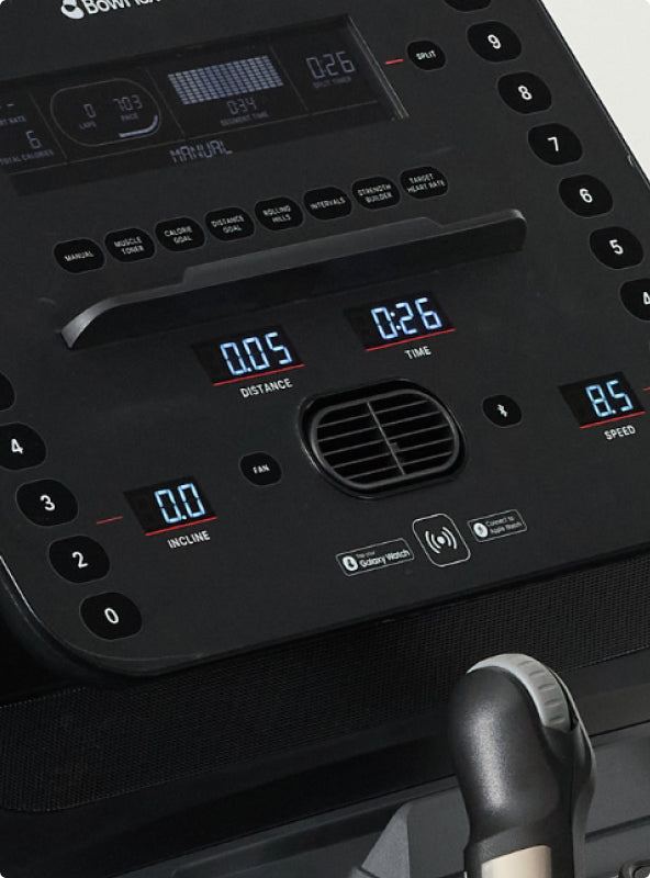 Built in fan on the BowFlex T6 Treadmill.