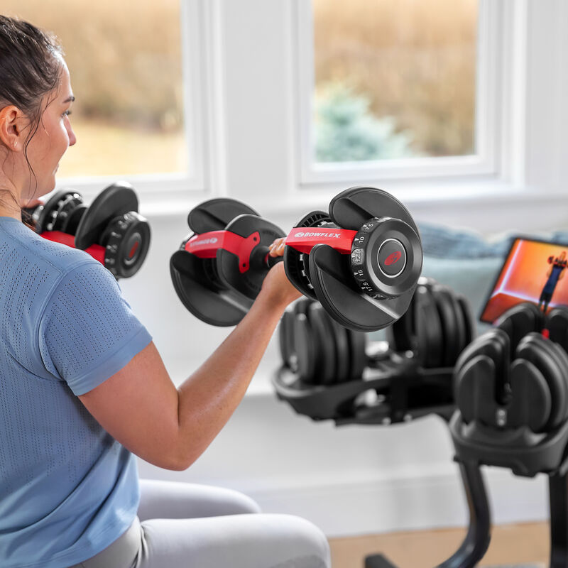 Biceps curl with SelectTech 552 Dumbbells - mobile expanded view