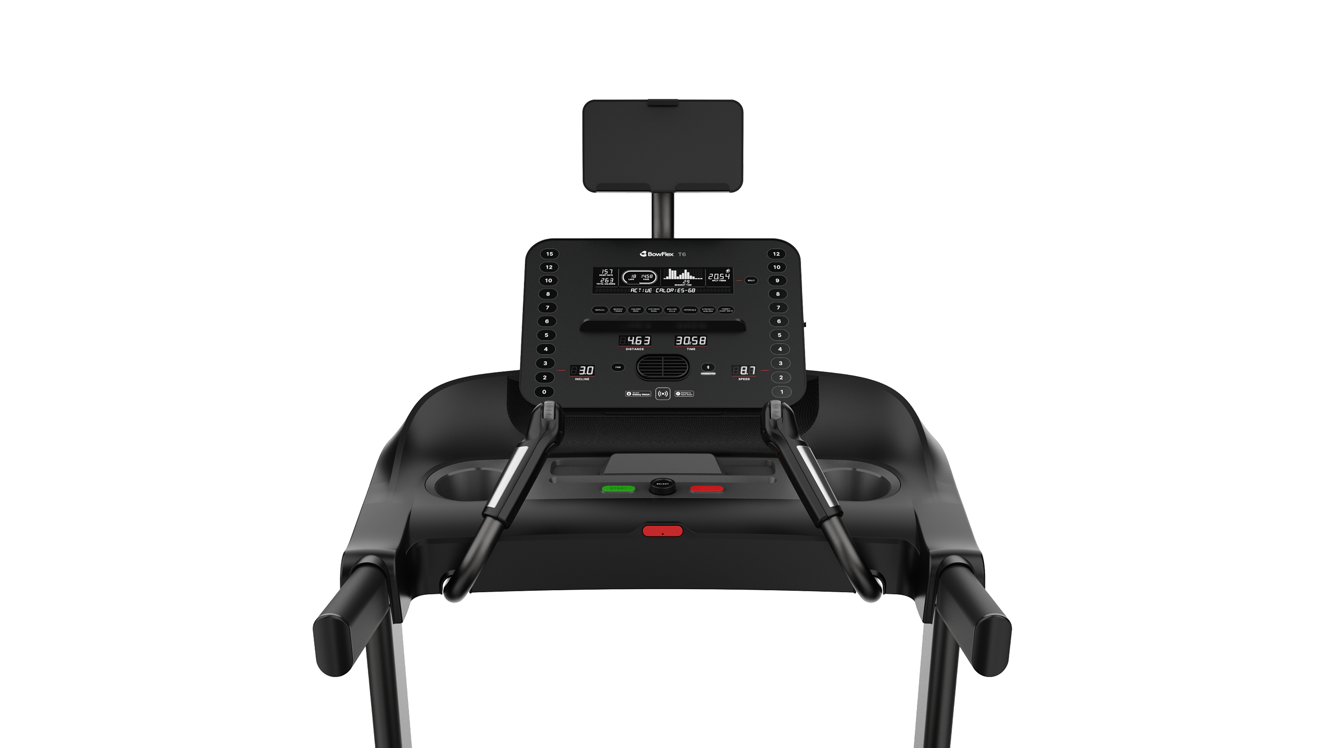 T6 Treadmill Console - default view