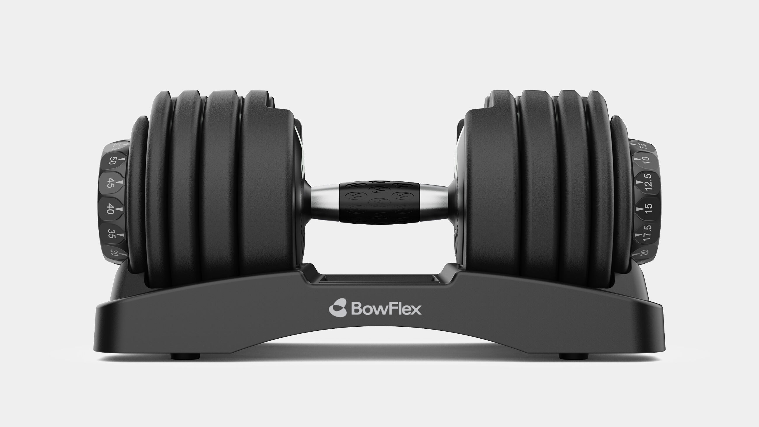 Side view of a single Results Series 52 dumbbell - default view