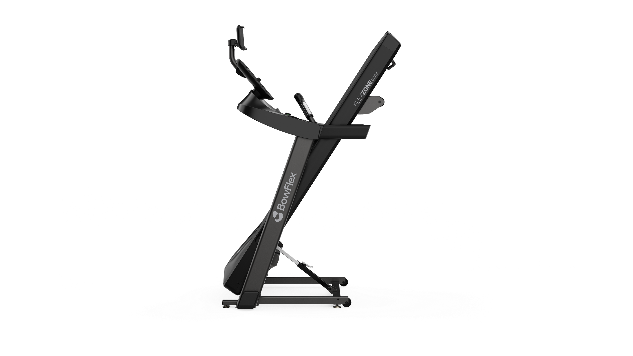 T6 Treadmill folded for easy storage - default view