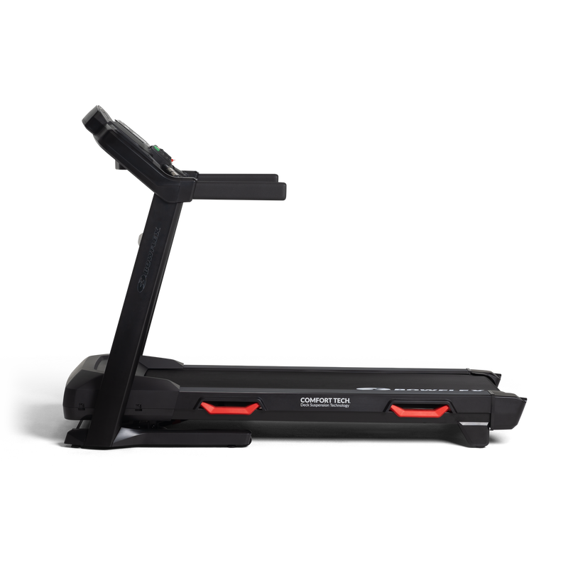 BXT8J Treadmill shown in profile - mobile expanded view