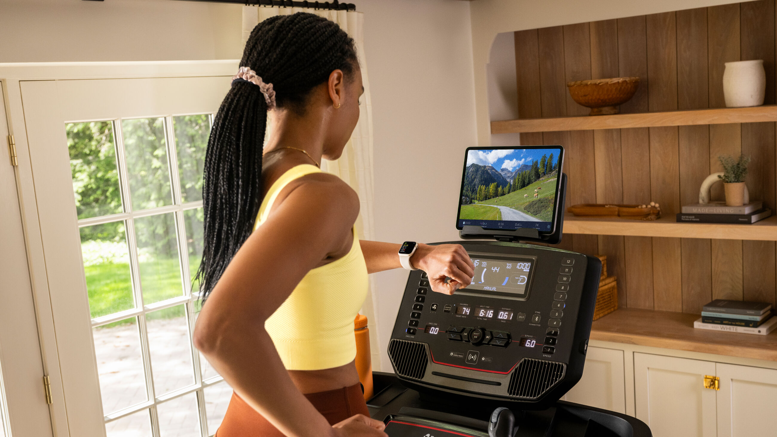 T9 Treadmill connected and in use - default view