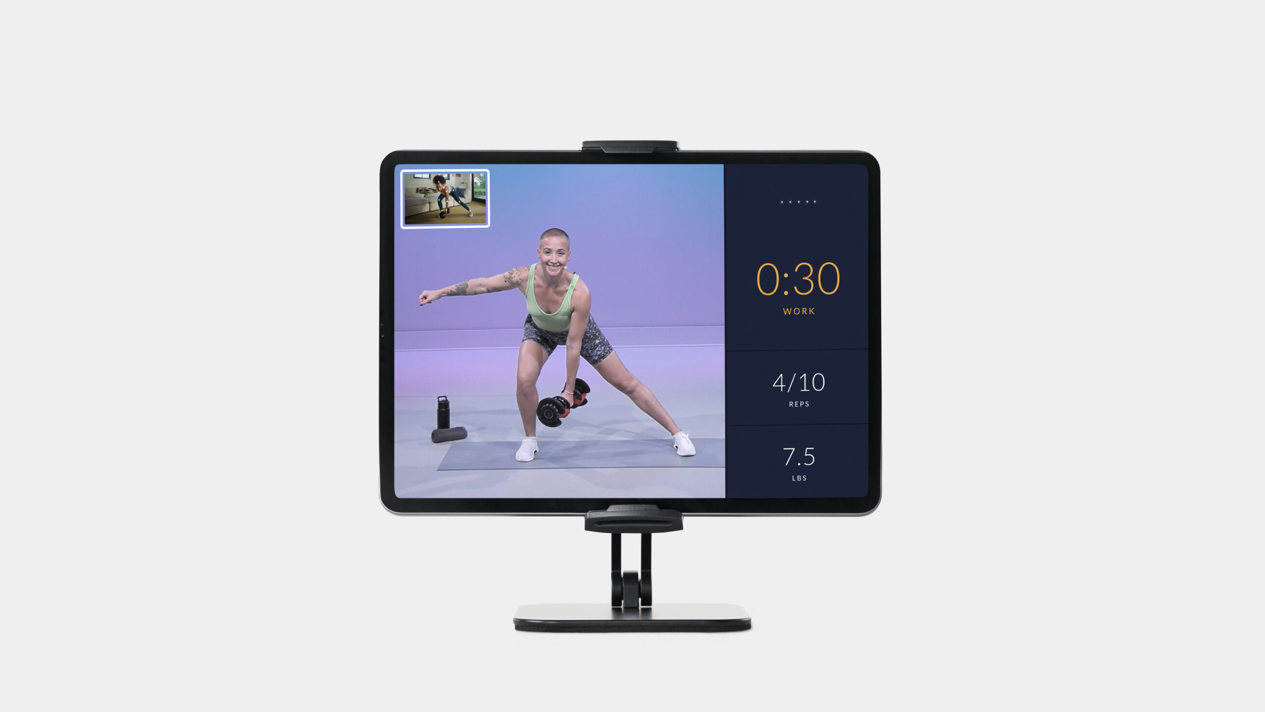 JRNY tablet holder with screen - default view