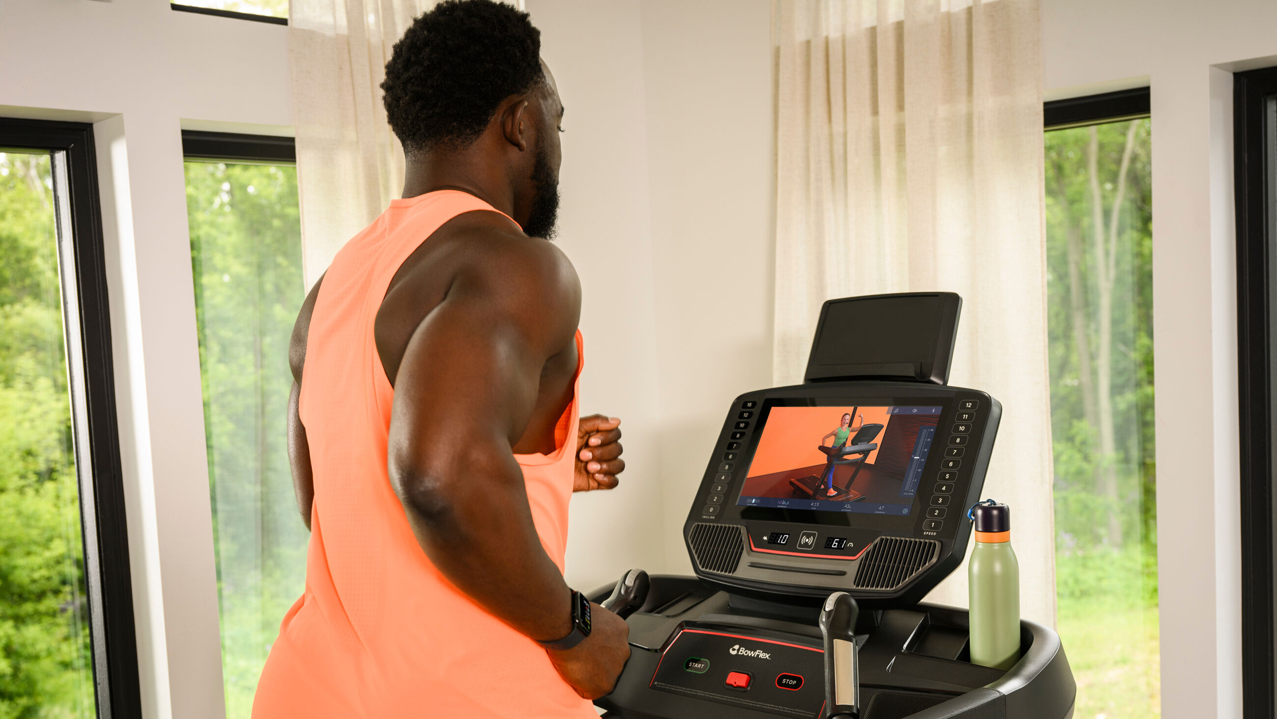 T16 Treadmill Console Workout - default view