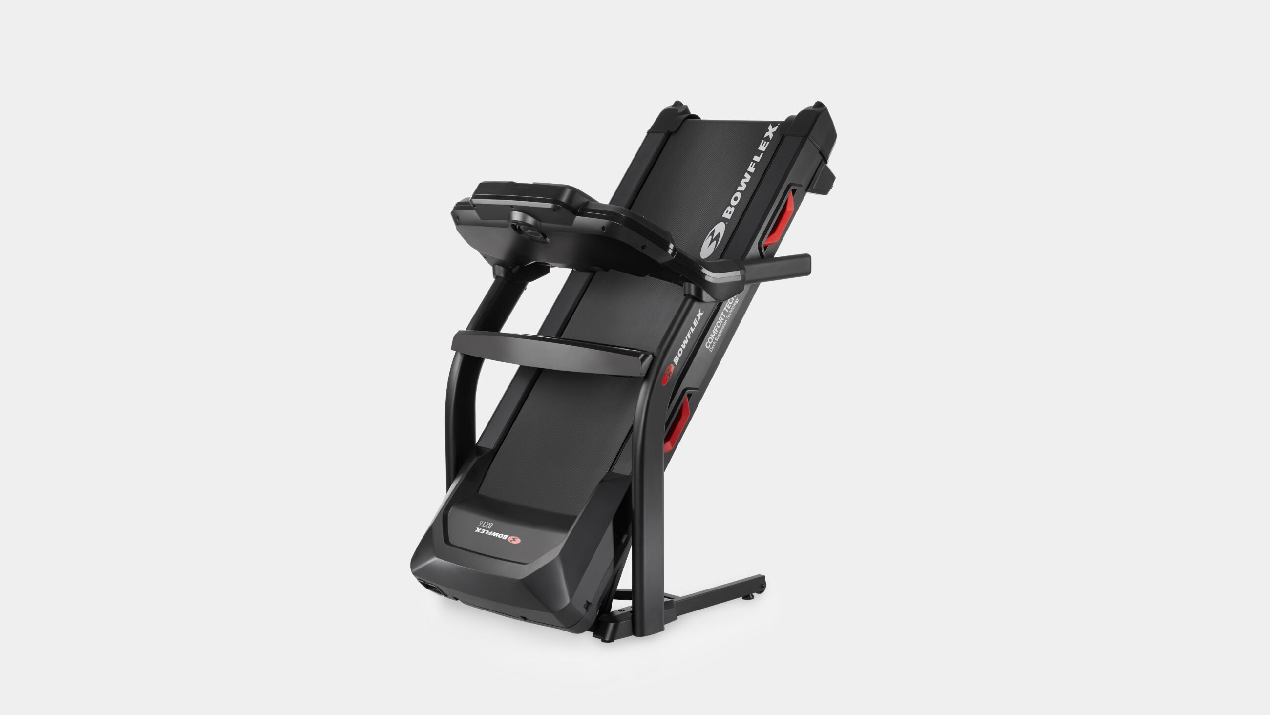 BXT6 Treadmill folded for easy storage - default view