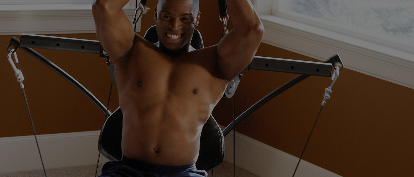 John gained muscle definition with Bowflex