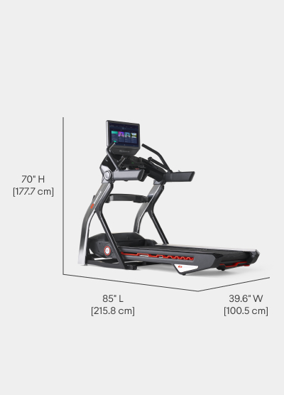 Treadmill 22 Dimensions  - Length 85 inches, Width 39.6 inches, Height 70 inches