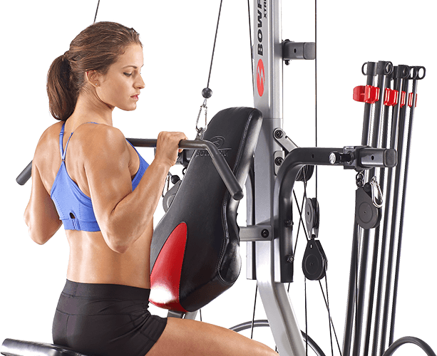 Lat Pull Exercise on a Bowflex Home Gym