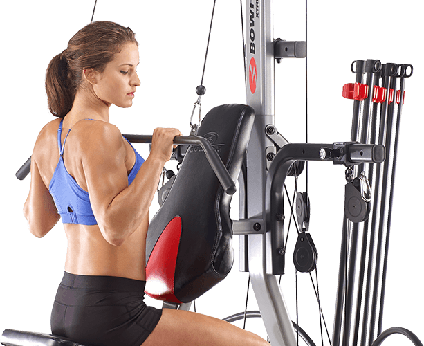 Lat Pull Exercise on a BowFlex Home Gym