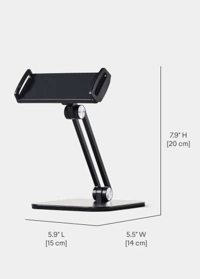 JRNY Tablet Holder - Length 5.9 inches, Width 5.5 inches, Height 7.9 inches