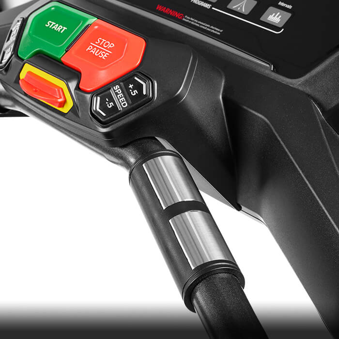 Integrated heart rate monitor